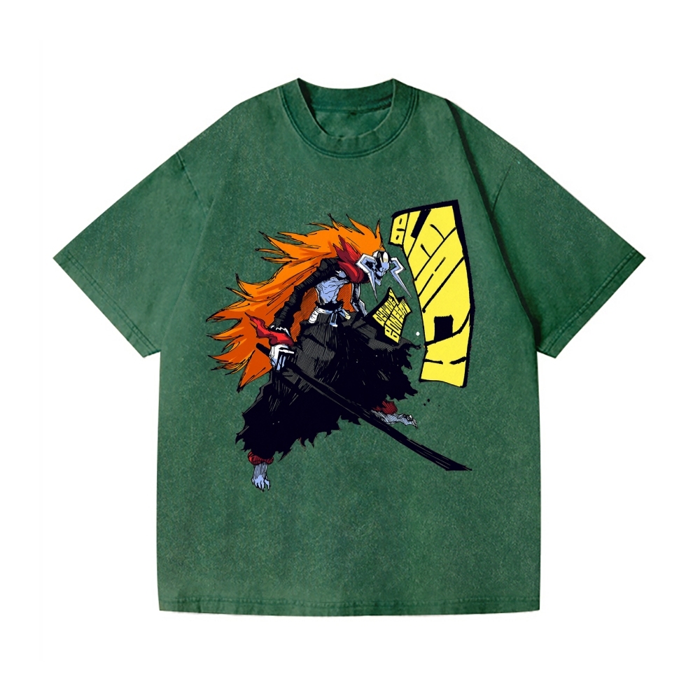 Bleach Vintage Wash Japanese Design T-Shirt