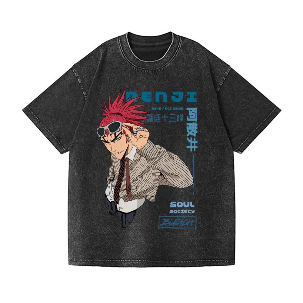 Bleach Vintage Wash Japanese Design T-Shirt