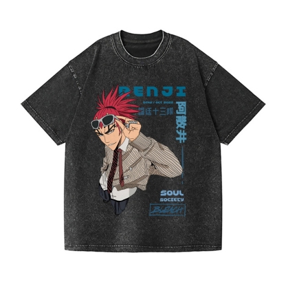 Bleach Vintage Wash Japanese Design T-Shirt