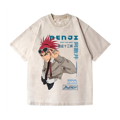 Bleach Vintage Wash Japanese Design T-Shirt