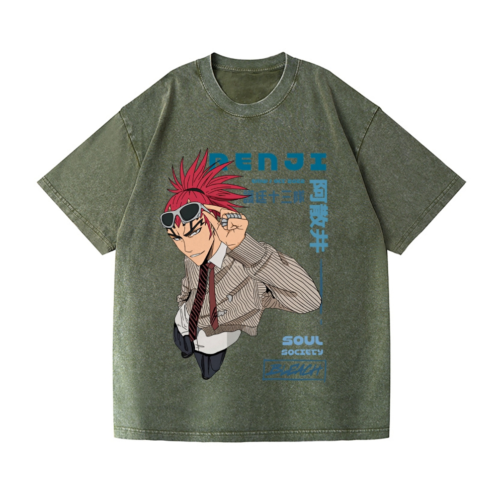 Bleach Vintage Wash Japanese Design T-Shirt