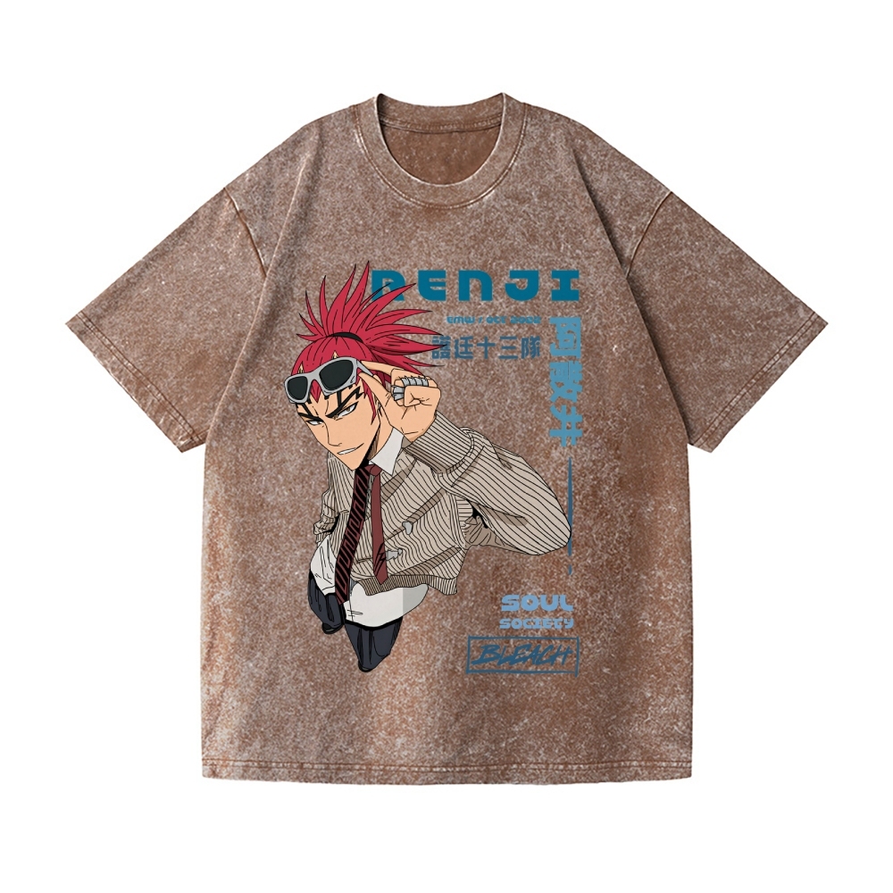 Bleach Vintage Wash Japanese Design T-Shirt