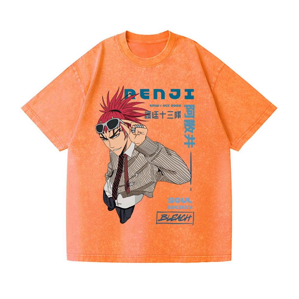 Bleach Vintage Wash Japanese Design T-Shirt