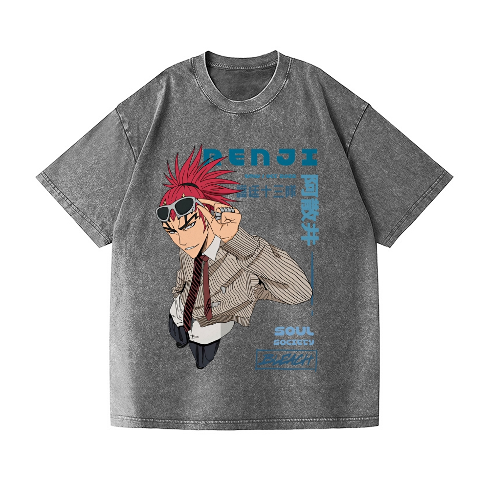 Bleach Vintage Wash Japanese Design T-Shirt