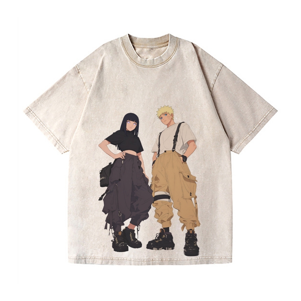 Naruto Vintage Wash Japanese Design T-Shirt