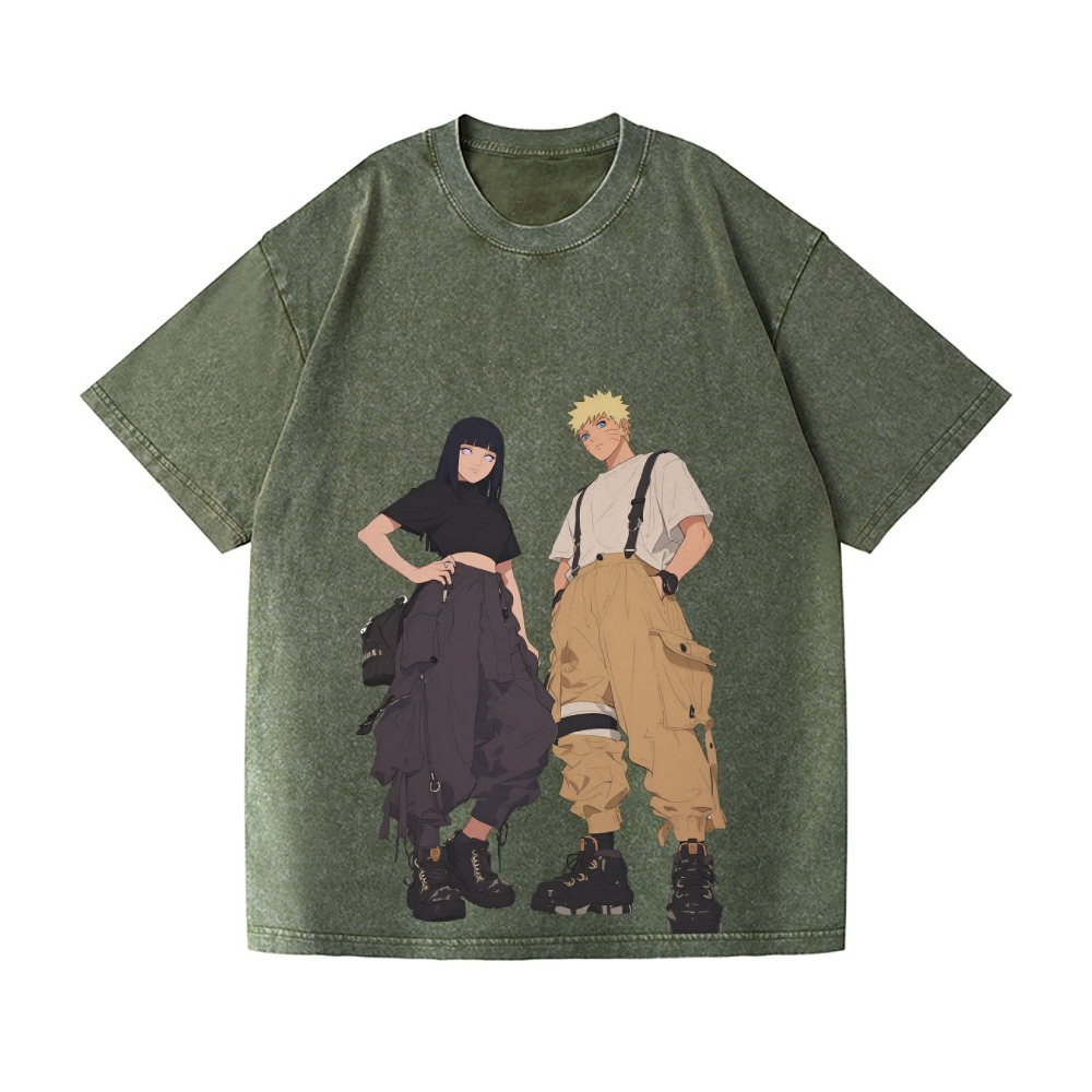 Naruto Vintage Wash Japanese Design T-Shirt