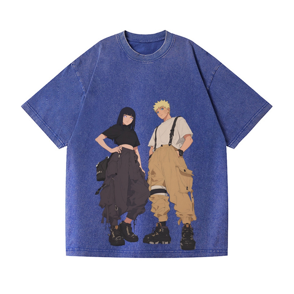 Naruto Vintage Wash Japanese Design T-Shirt
