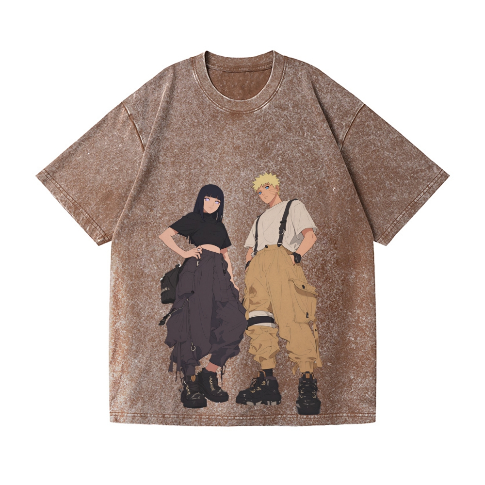 Naruto Vintage Wash Japanese Design T-Shirt
