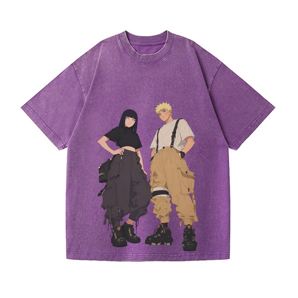 Naruto Vintage Wash Japanese Design T-Shirt