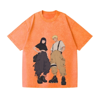 Naruto Vintage Wash Japanese Design T-Shirt