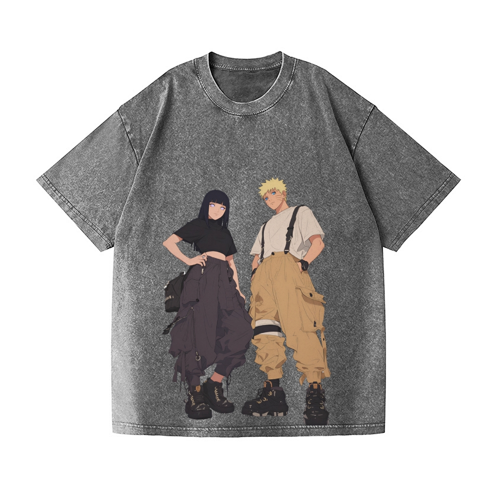 Naruto Vintage Wash Japanese Design T-Shirt