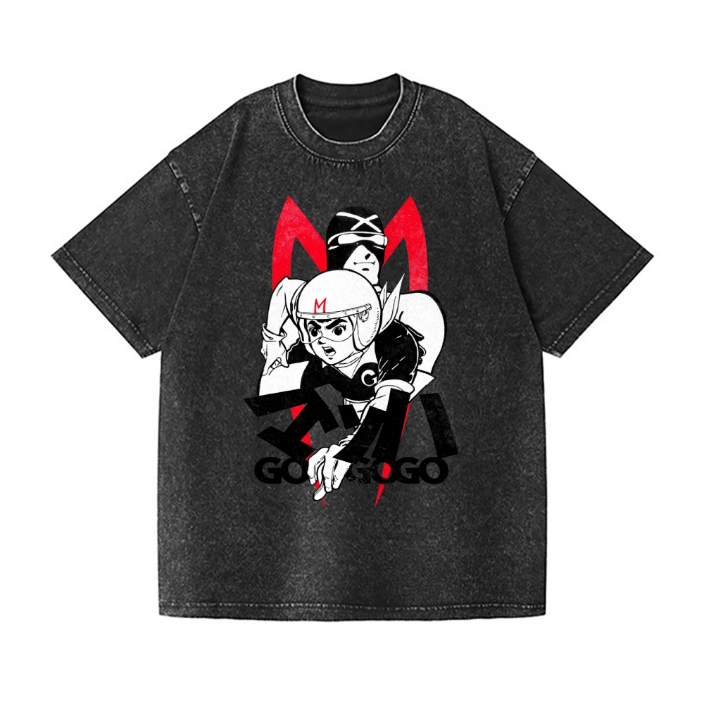 Speed Racer Vintage Wash Japanese Design T-Shirt