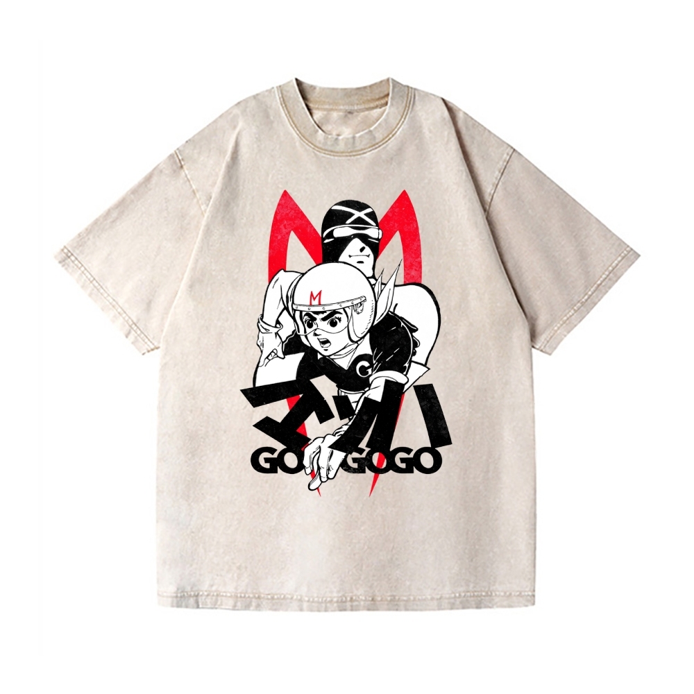 Speed Racer Vintage Wash Japanese Design T-Shirt
