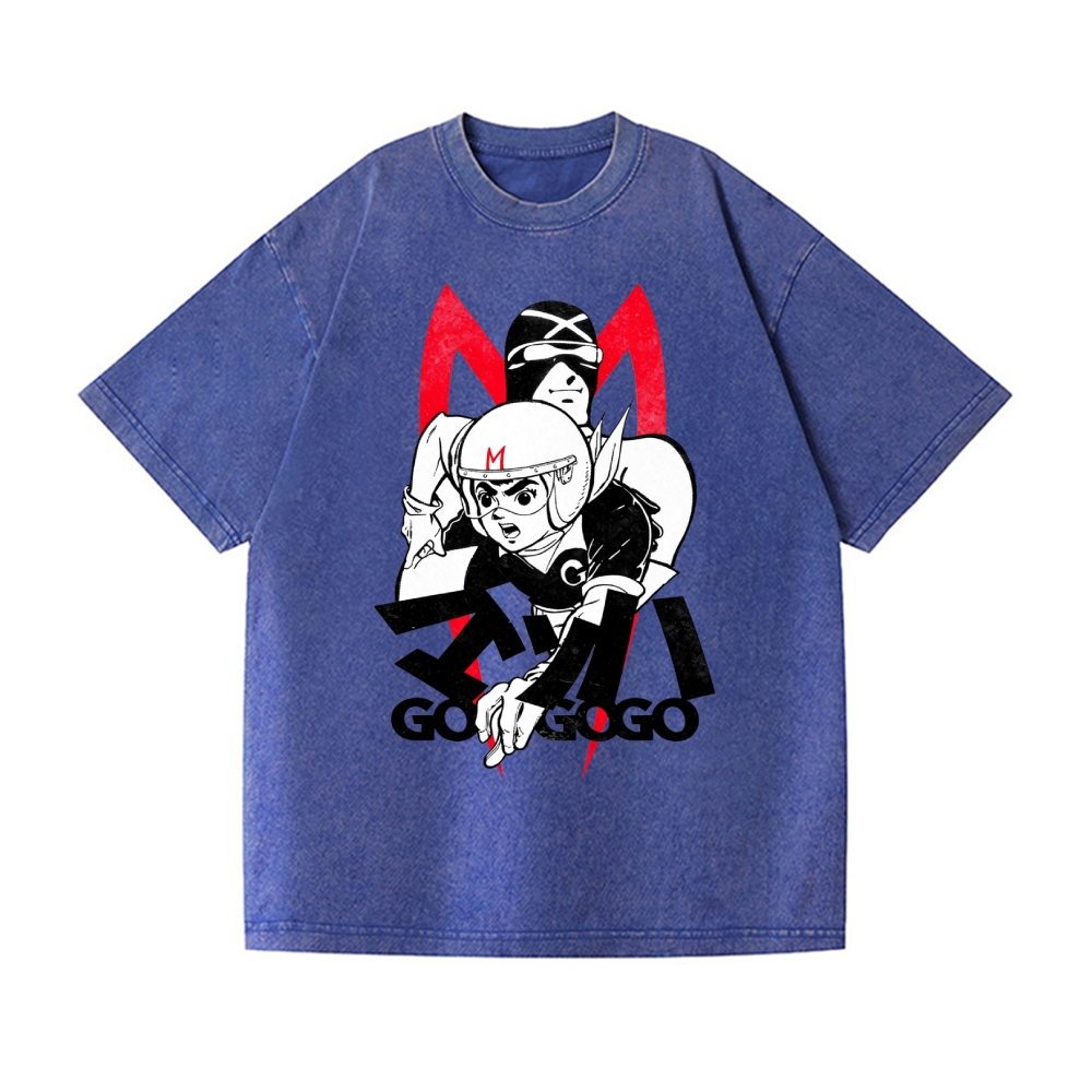 Speed Racer Vintage Wash Japanese Design T-Shirt