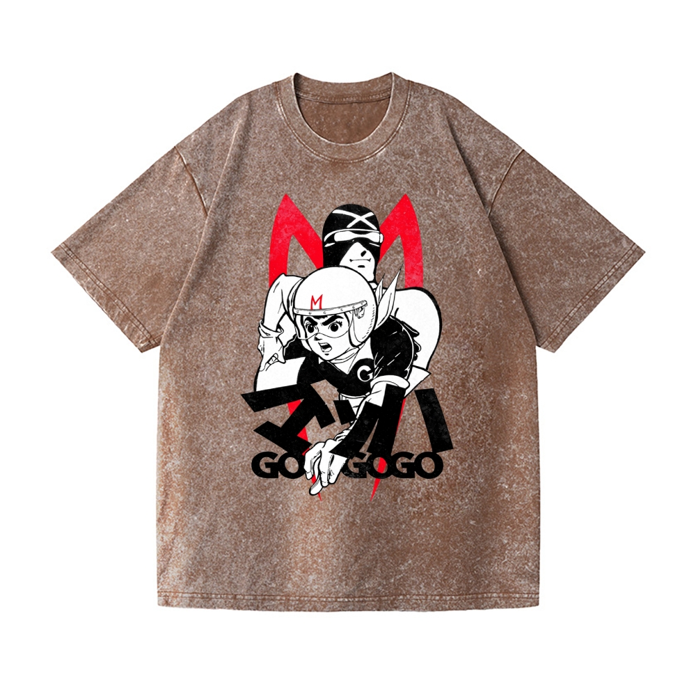 Speed Racer Vintage Wash Japanese Design T-Shirt