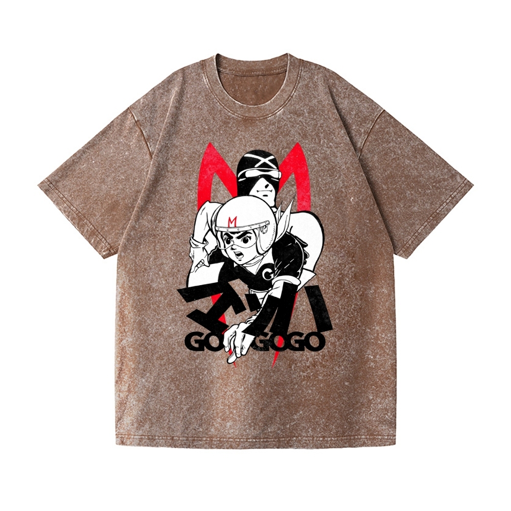 Speed Racer Vintage Wash Japanese Design T-Shirt