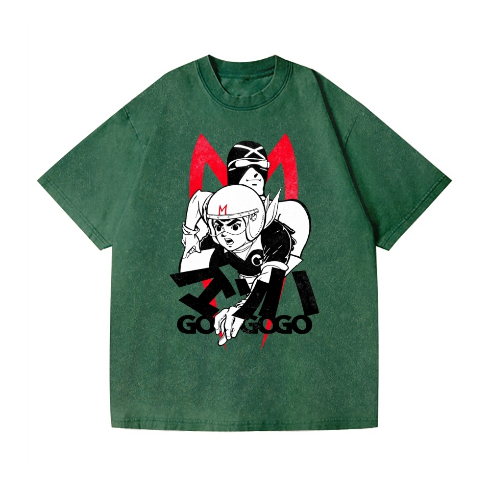 Speed Racer Vintage Wash Japanese Design T-Shirt