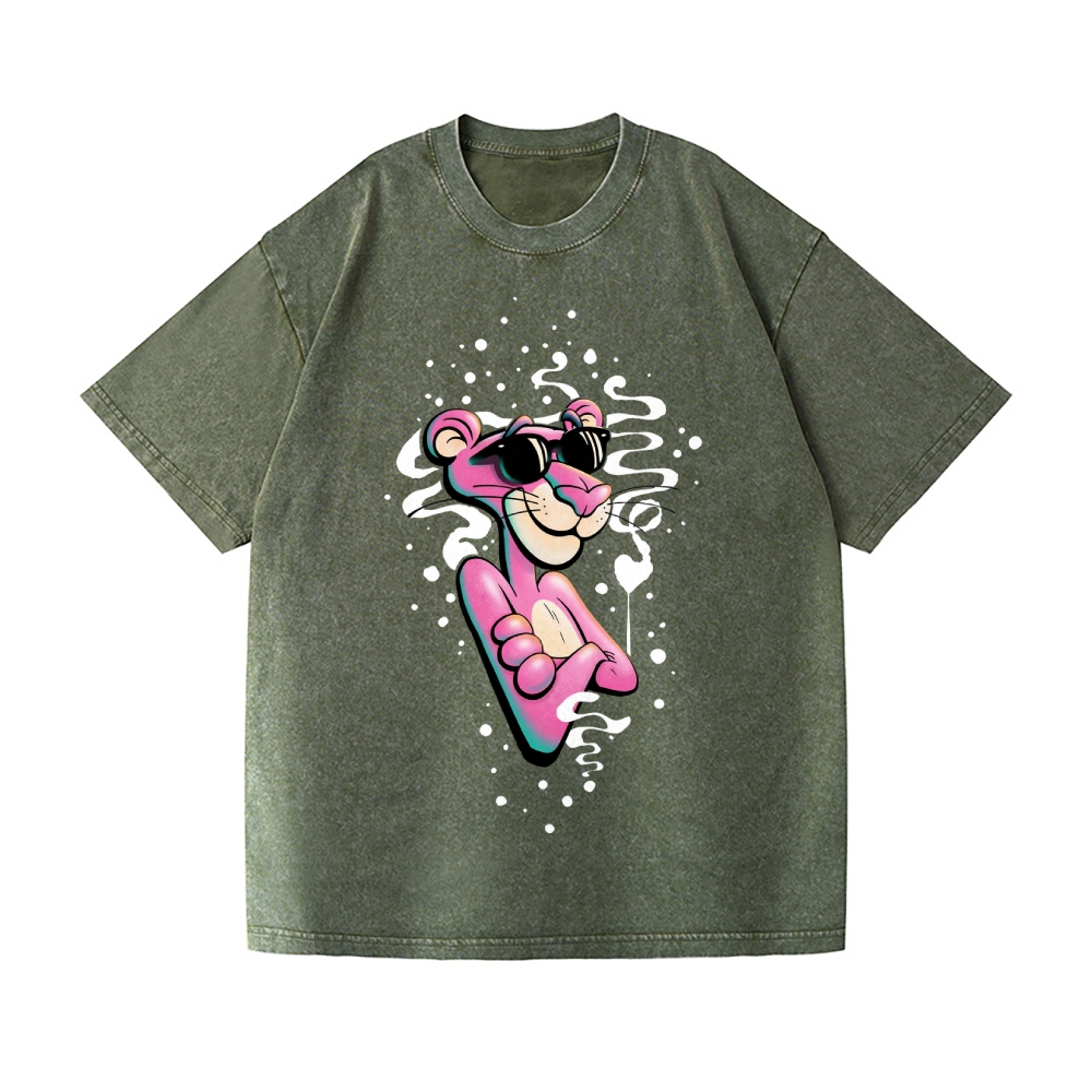 The Pink Panther Vintage Wash Japanese Design T-Shirt