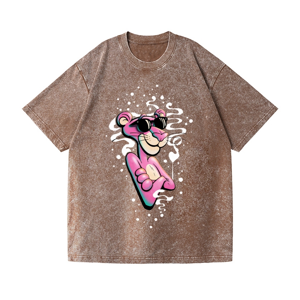 The Pink Panther Vintage Wash Japanese Design T-Shirt