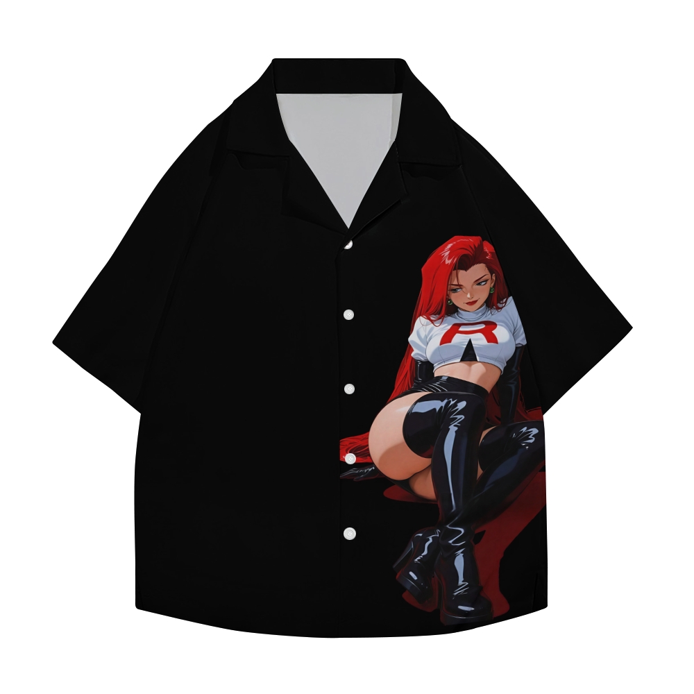 Rocket Girl Japanese Style Camp Shirt