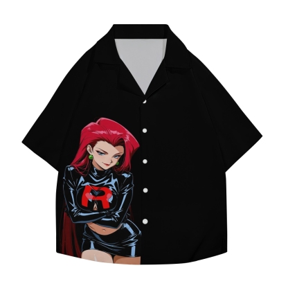Rocket Girl Japanese Style Camp Shirt