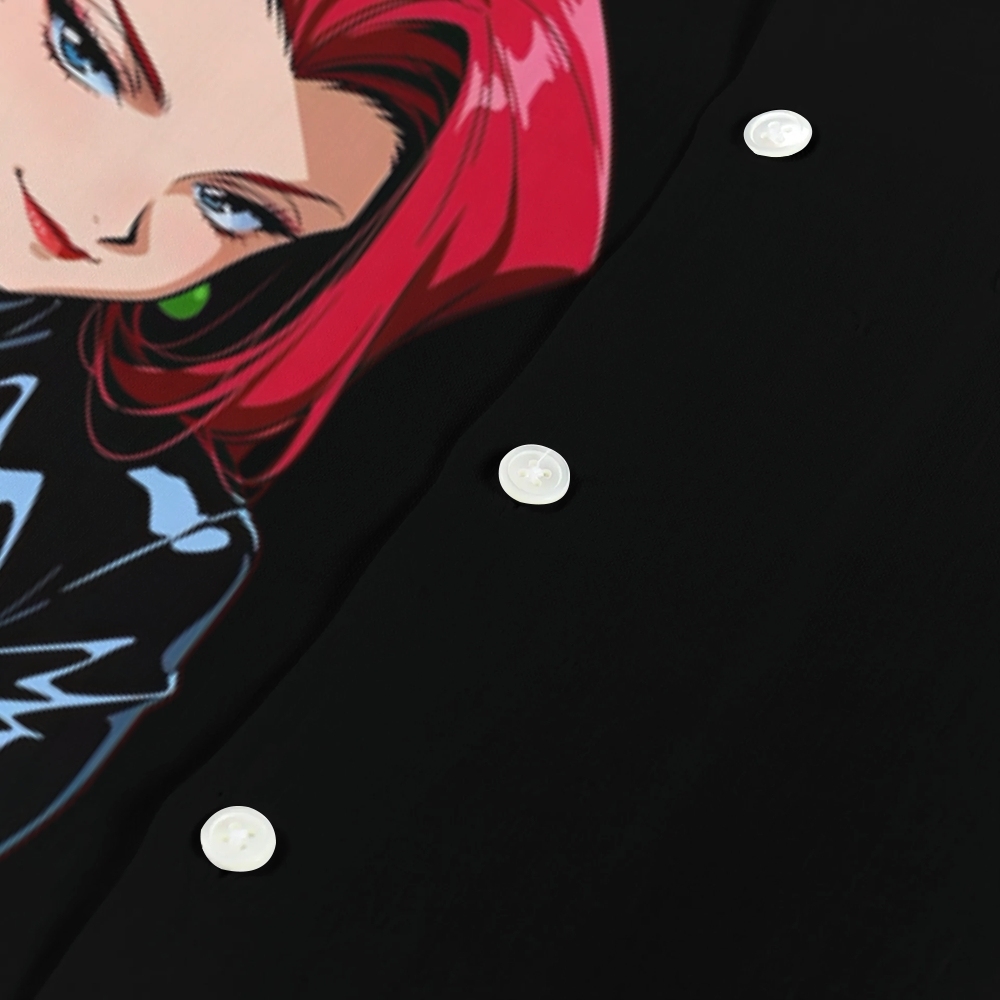 Rocket Girl Japanese Style Camp Shirt