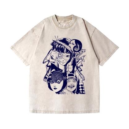 Junji Ito Vintage Wash Japanese Design T-Shirt