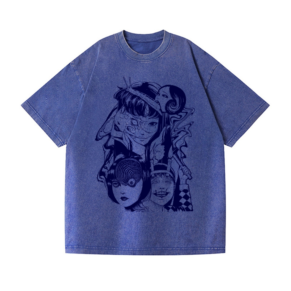 Junji Ito Vintage Wash Japanese Design T-Shirt