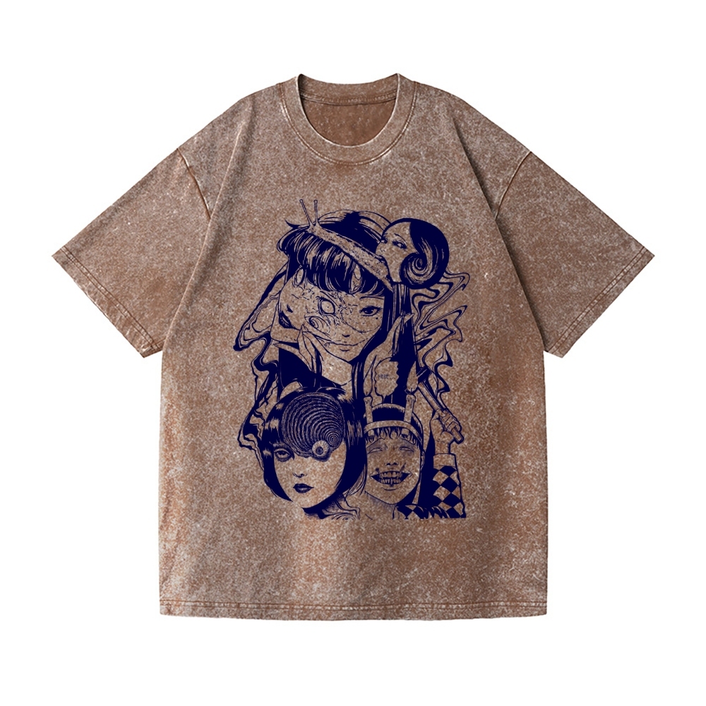 Junji Ito Vintage Wash Japanese Design T-Shirt