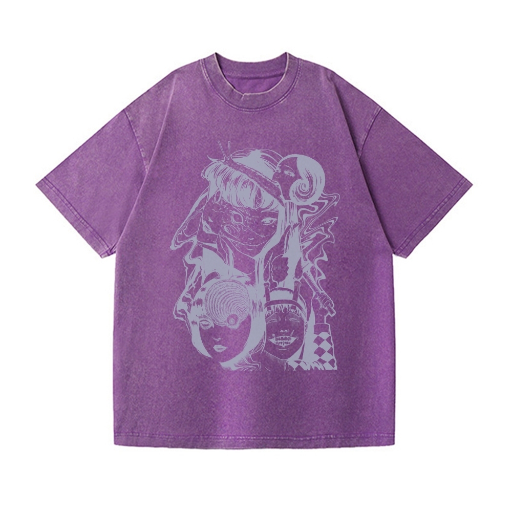 Junji Ito Vintage Wash Japanese Design T-Shirt