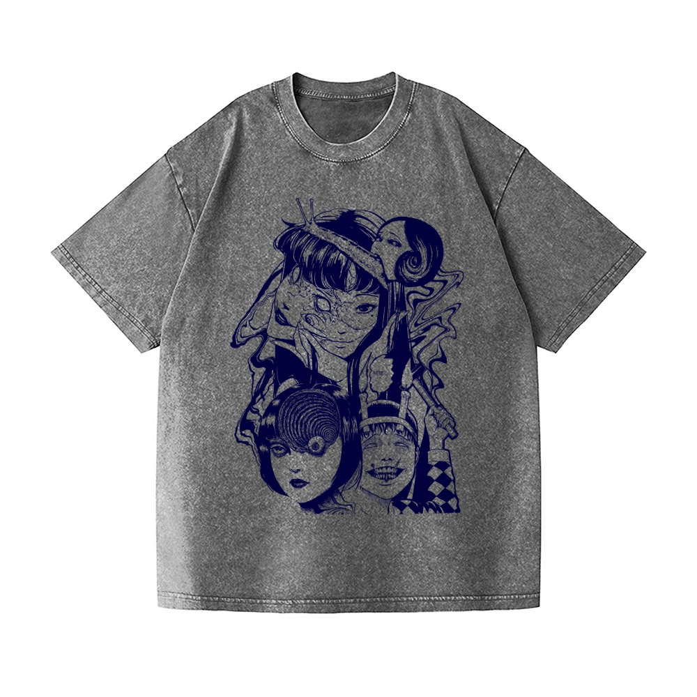 Junji Ito Vintage Wash Japanese Design T-Shirt