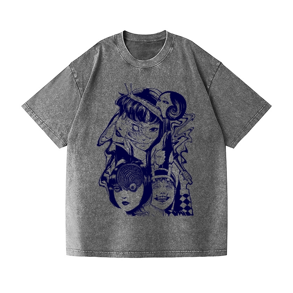 Junji Ito Vintage Wash Japanese Design T-Shirt