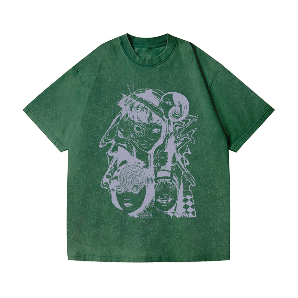 Junji Ito Vintage Wash Japanese Design T-Shirt