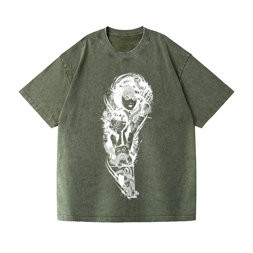 Junji Ito Vintage Wash Japanese Design T-Shirt