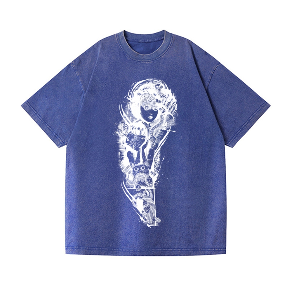 Junji Ito Vintage Wash Japanese Design T-Shirt