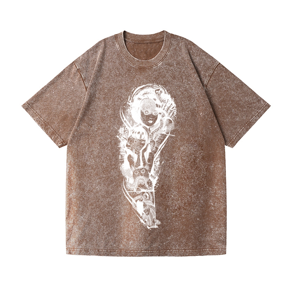 Vintage Wash Japanese Design T-Shirt