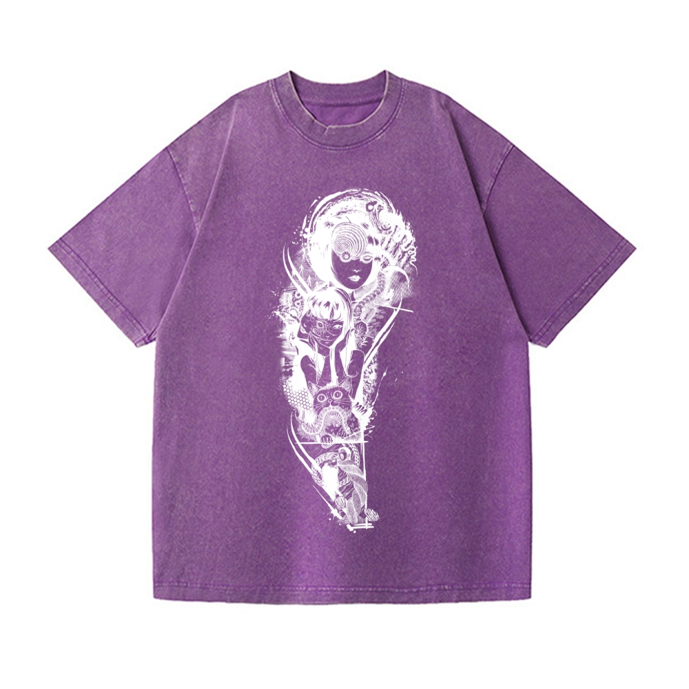 Junji Ito Vintage Wash Japanese Design T-Shirt