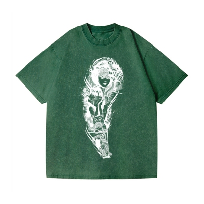 Junji Ito Vintage Wash Japanese Design T-Shirt