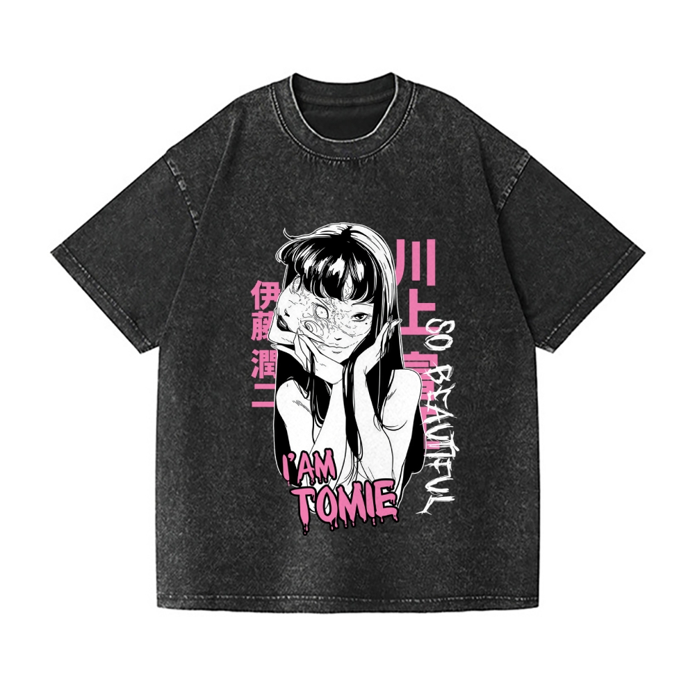 Junji Ito Vintage Wash Japanese Design T-Shirt