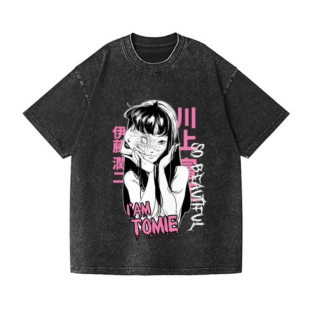 Junji Ito Vintage Wash Japanese Design T-Shirt