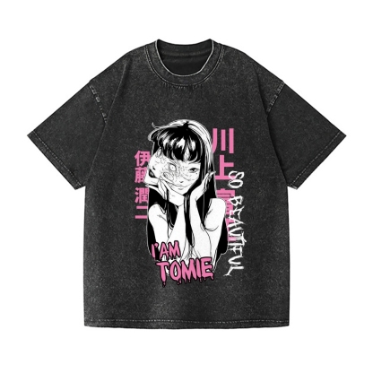 Junji Ito Vintage Wash Japanese Design T-Shirt