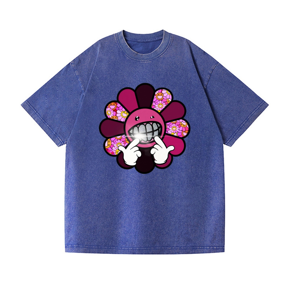 TM Sunflower Vintage Wash Japanese Design T-Shirt