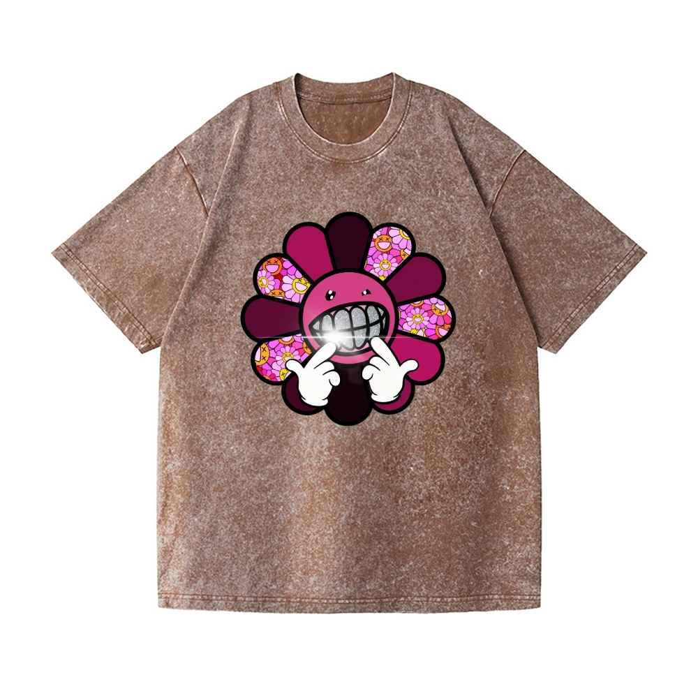 TM Sunflower Vintage Wash Japanese Design T-Shirt