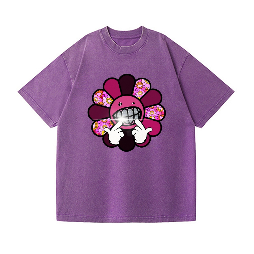 TM Sunflower Vintage Wash Japanese Design T-Shirt