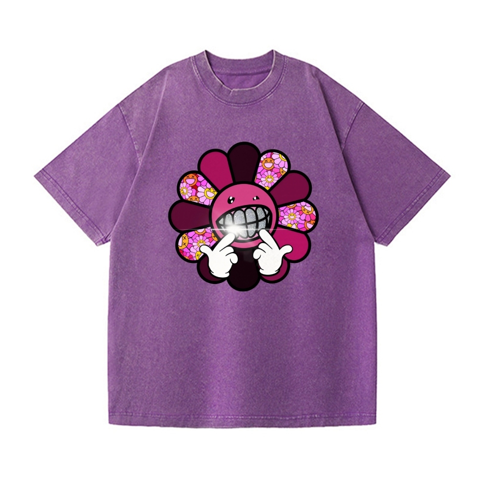 TM Sunflower Vintage Wash Japanese Design T-Shirt