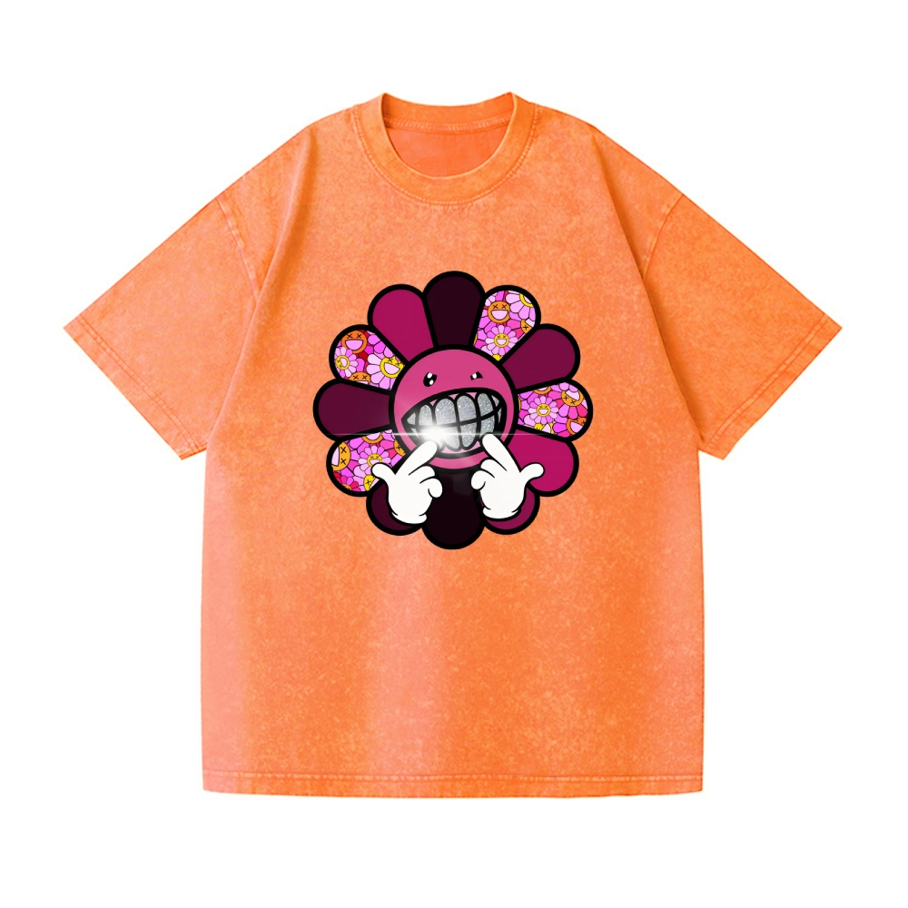 TM Sunflower Vintage Wash Japanese Design T-Shirt