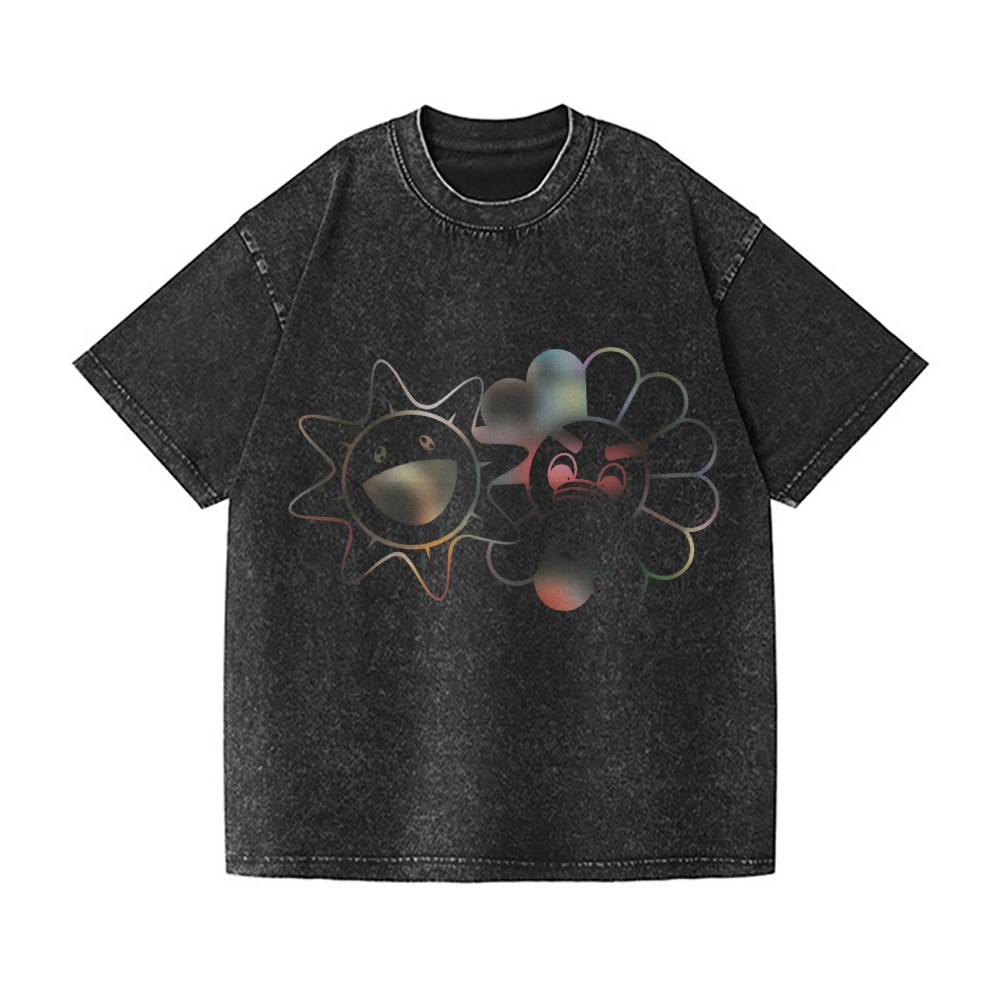 TM Sunflower Vintage Wash Japanese Design T-Shirt