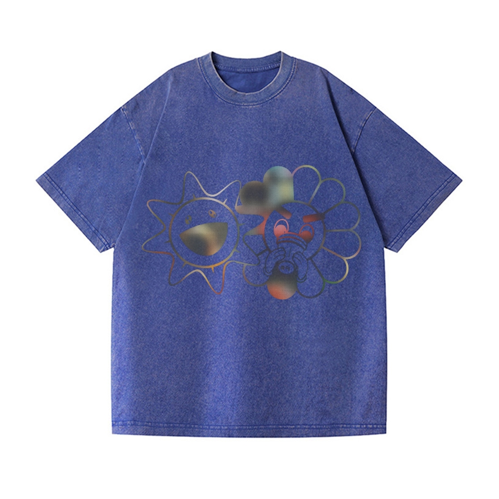 TM Sunflower Vintage Wash Japanese Design T-Shirt