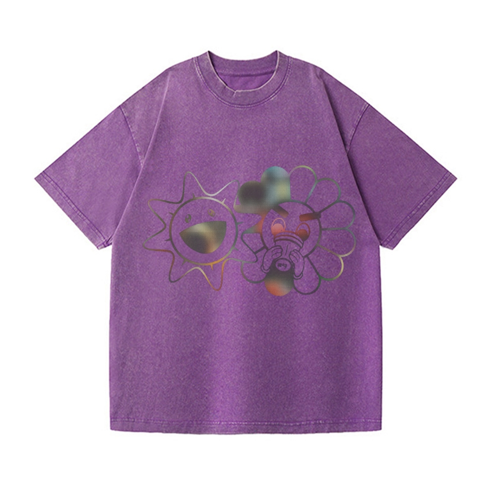 TM Sunflower Vintage Wash Japanese Design T-Shirt