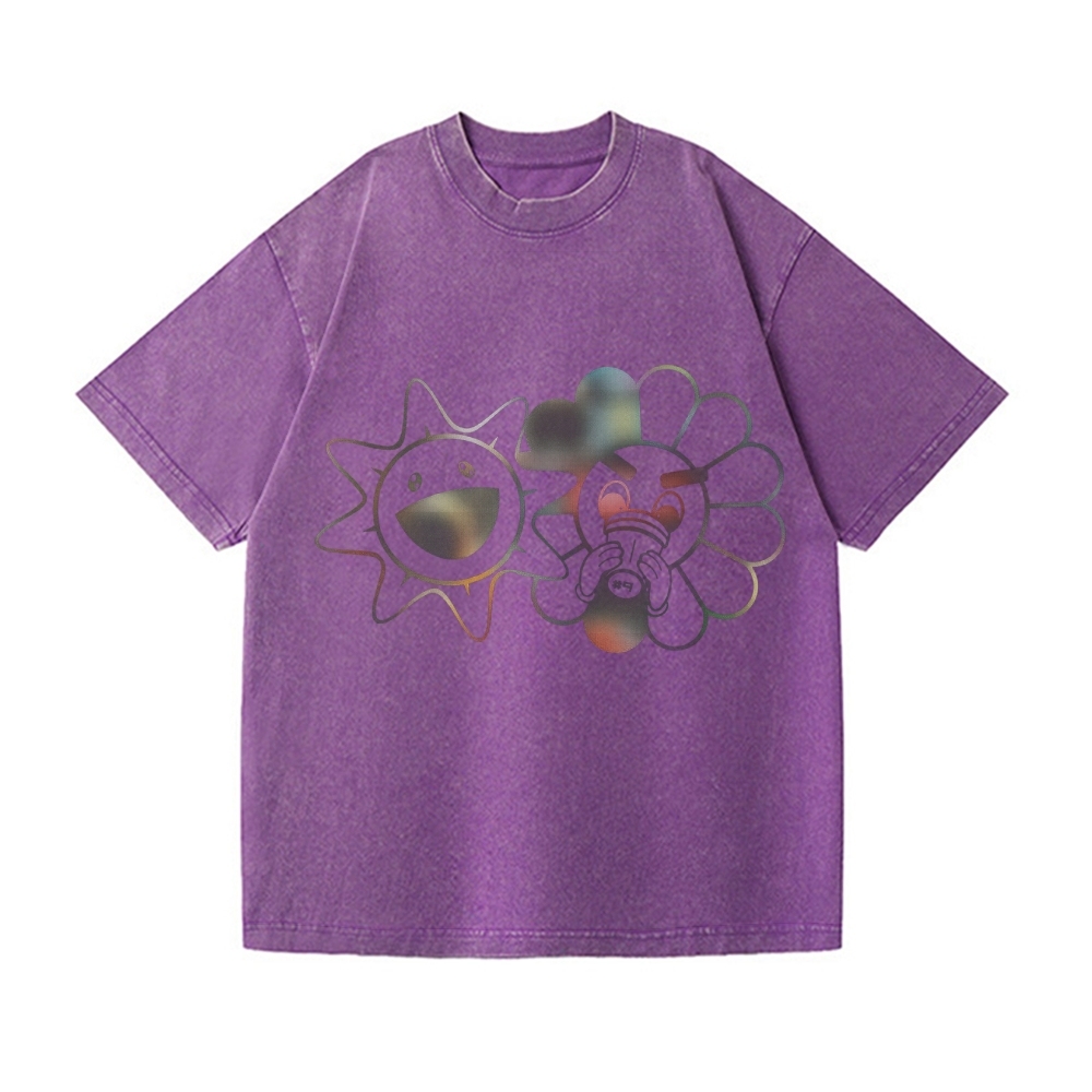 TM Sunflower Vintage Wash Japanese Design T-Shirt